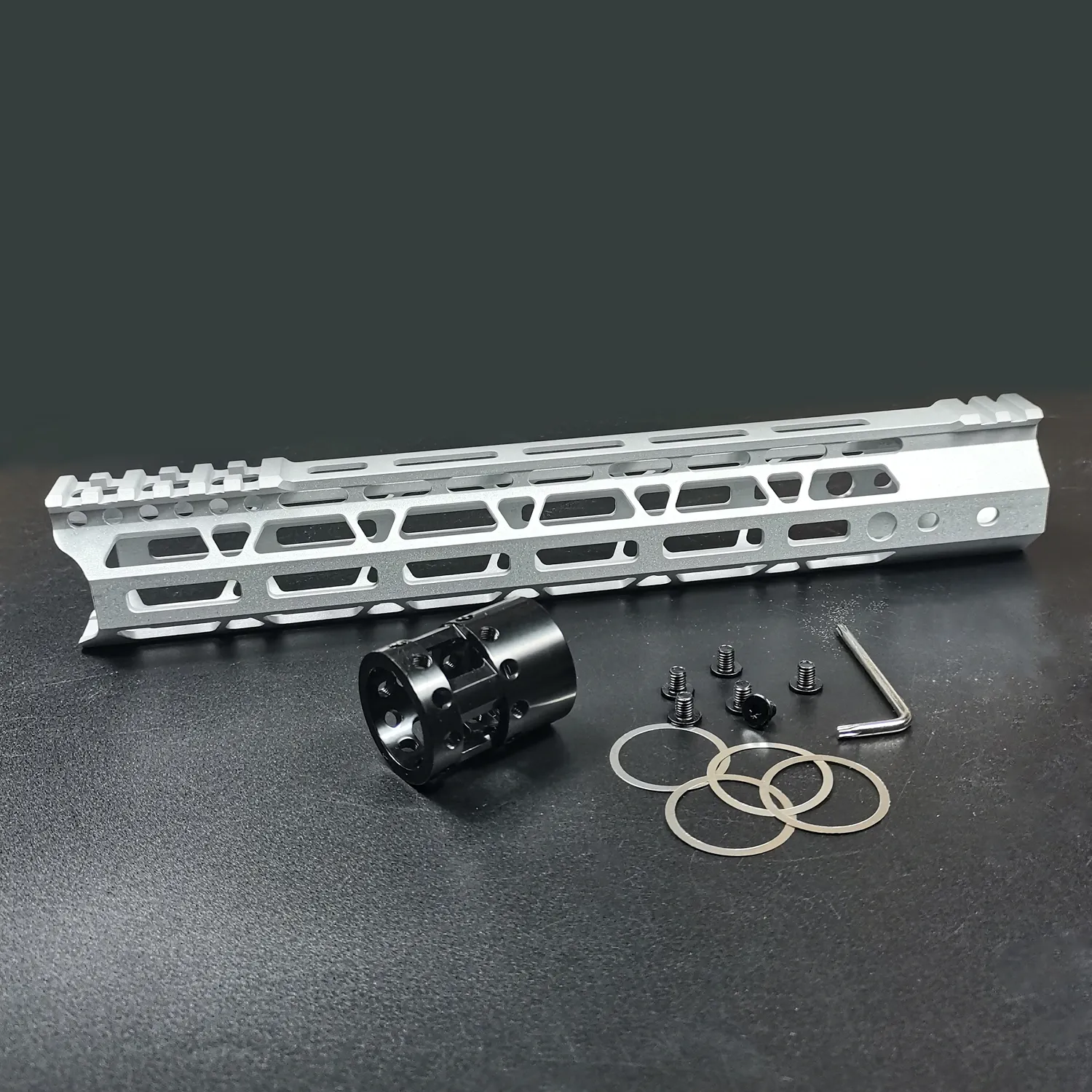 Multi-model 7/10/12/15 "Light screw mount M-LOK hand guard edge NC chamfer for 223/5.56 aluminum