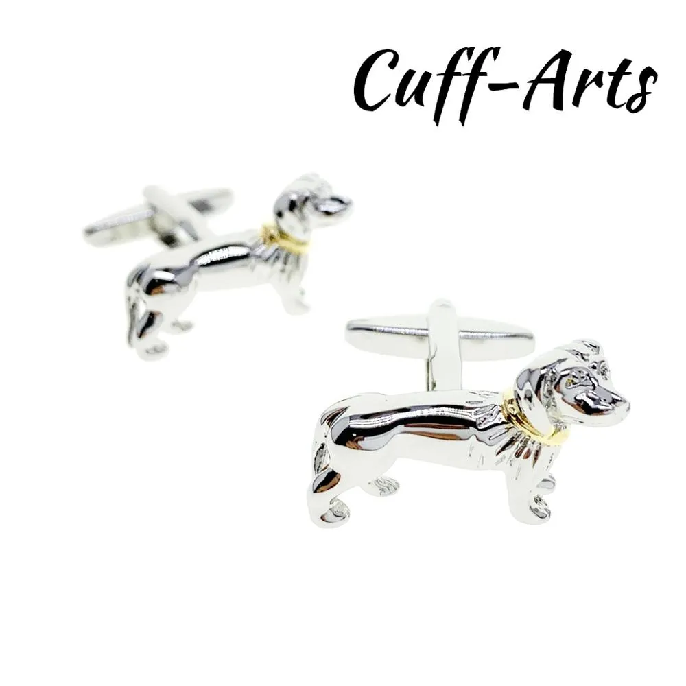 BUFFLINKS PARA MEN SALSAIGE DOG DACHSHUND CUFFLINKS PRESENTES PARA MEN BOUTON DE MANCHE GEMELOS GEMELLI SPINKI POR CUFFARTS C10422