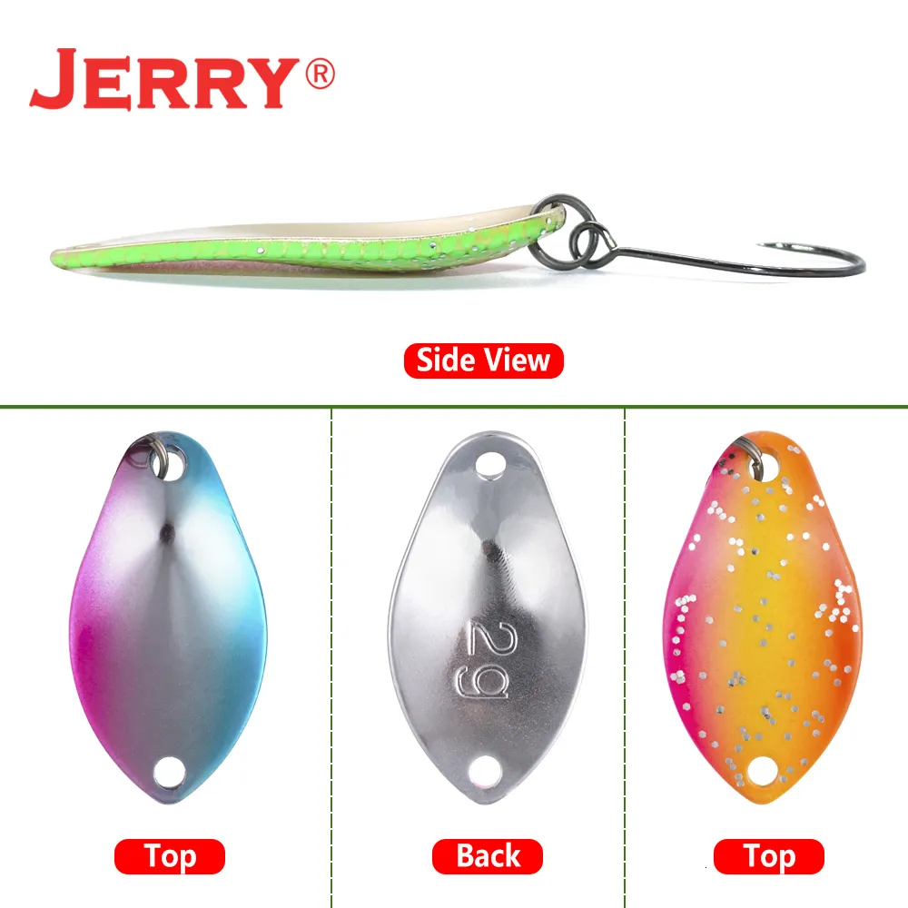 Fishing Hooks Jerry 2g 3g Ultralight Micro Area Trout Spoon Kit Spinners  Baubles Glitters UV Color Glowing Lures Set 230520 From Zhi09, $23.07