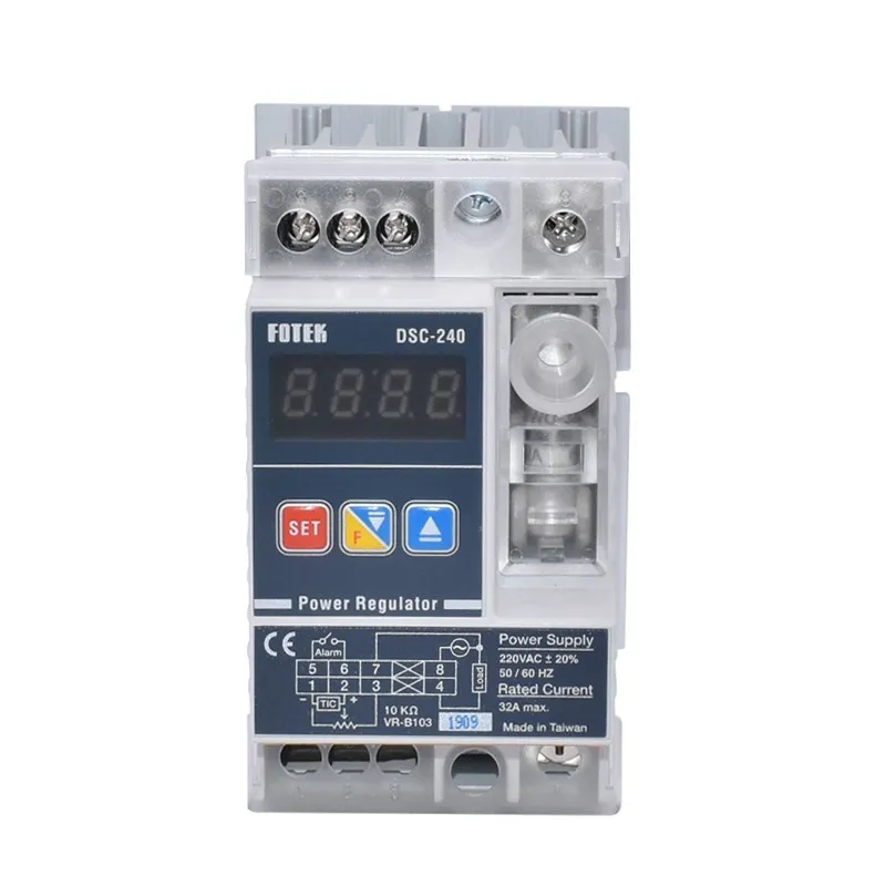 Taiwan Yangming Fotek منظم طاقة أحادي الطور DSC-240 مرحلة واحدة 40A SCR Thyristor Controller AC220V