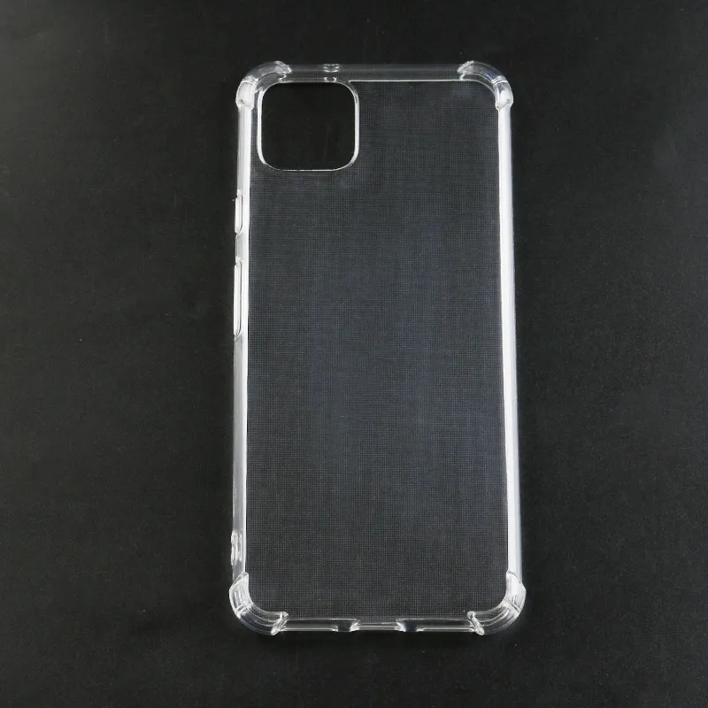 Transparent mjuk TPU -telefonfodral Clear Sock -täckt täckningsfall för Google Pixel 8 7 7A Pro 6A 5A 4 3A XL 3