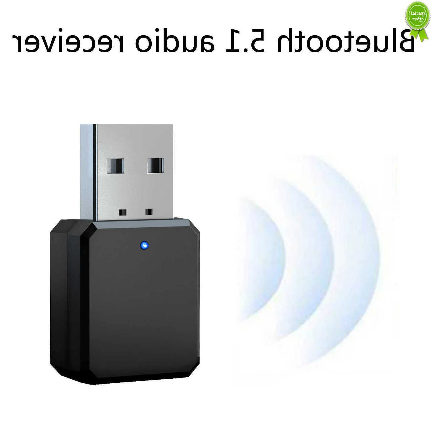 Voiture Nouveau Bluetooth 5.0 Kit De Voiture Sans Fil Musique 3.5Mm Aux Usb Alimentation Récepteur Audio Adaptateur Auto Bluetooth Stéréo pour Autoradio Mp3 Pc