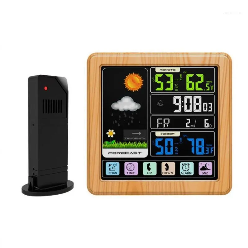 Clocks Accessories Other & Weather Forecast Digital Alarm Clock Home Office Station Square USB Cable Hygrometer1