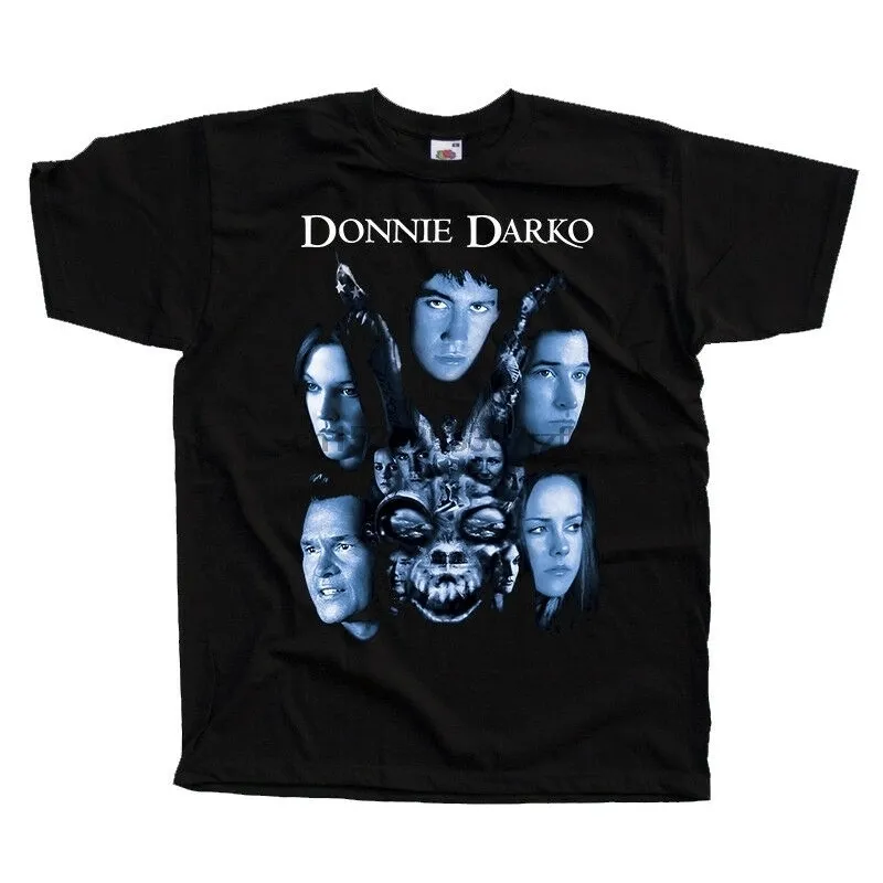 Herr t-shirts donnie darko v3 filmaffisch jake gyllenhaal dtg t-shirt svart alla storlekar s-5xl 230522