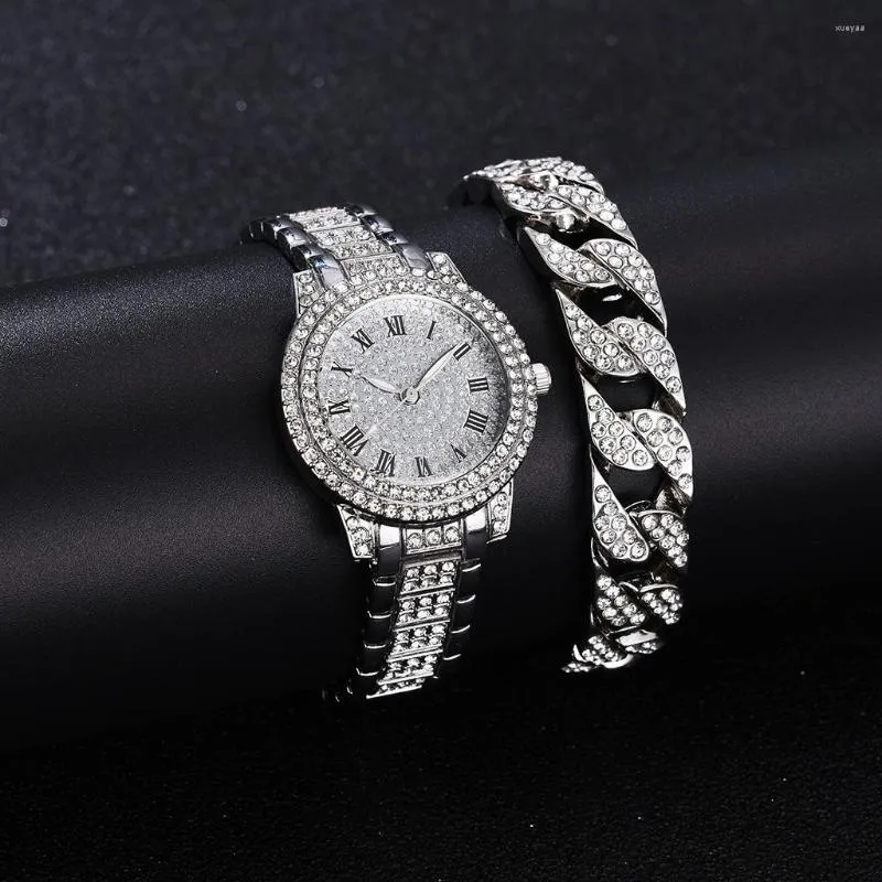 Diamond hand watch discount