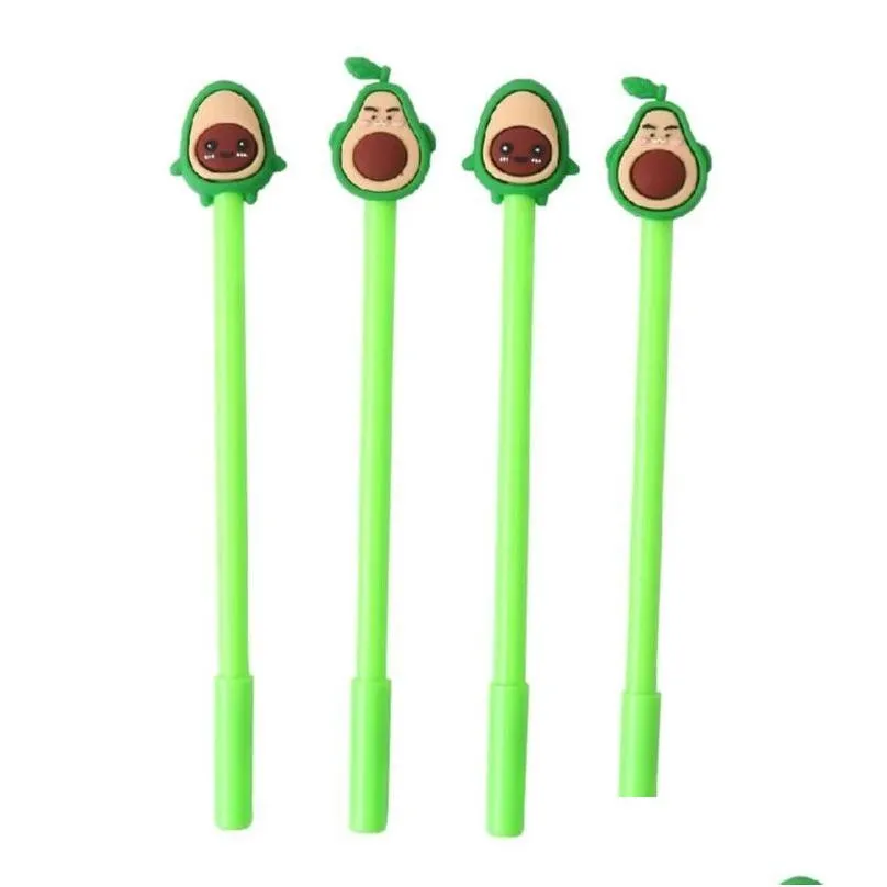 Gelpennen Kawaii Candy Color Emots avocado pen willekeurig ontwerp schattig briefpapier mooie studentenschool benodigdheden cadeau voor kinderen drop de dhi7p