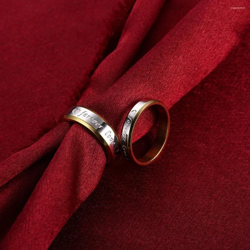 Klaster Pierścienie Dobra para biżuteria 18k złoto romantyczne serce dla kobiet mężczyzn Rozmiar 6 7 8 9 10 Prezentacja na świąteczne przyjęcie