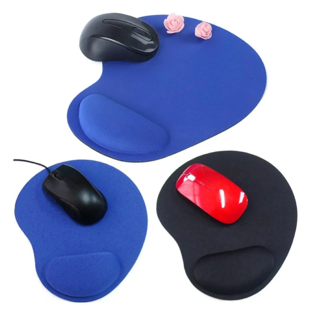 2 Pièces Repose-Poignet Souris Nuage - Support Ergonomique Antidérapant Soulage Fatigue Main, Blanc Et Gris