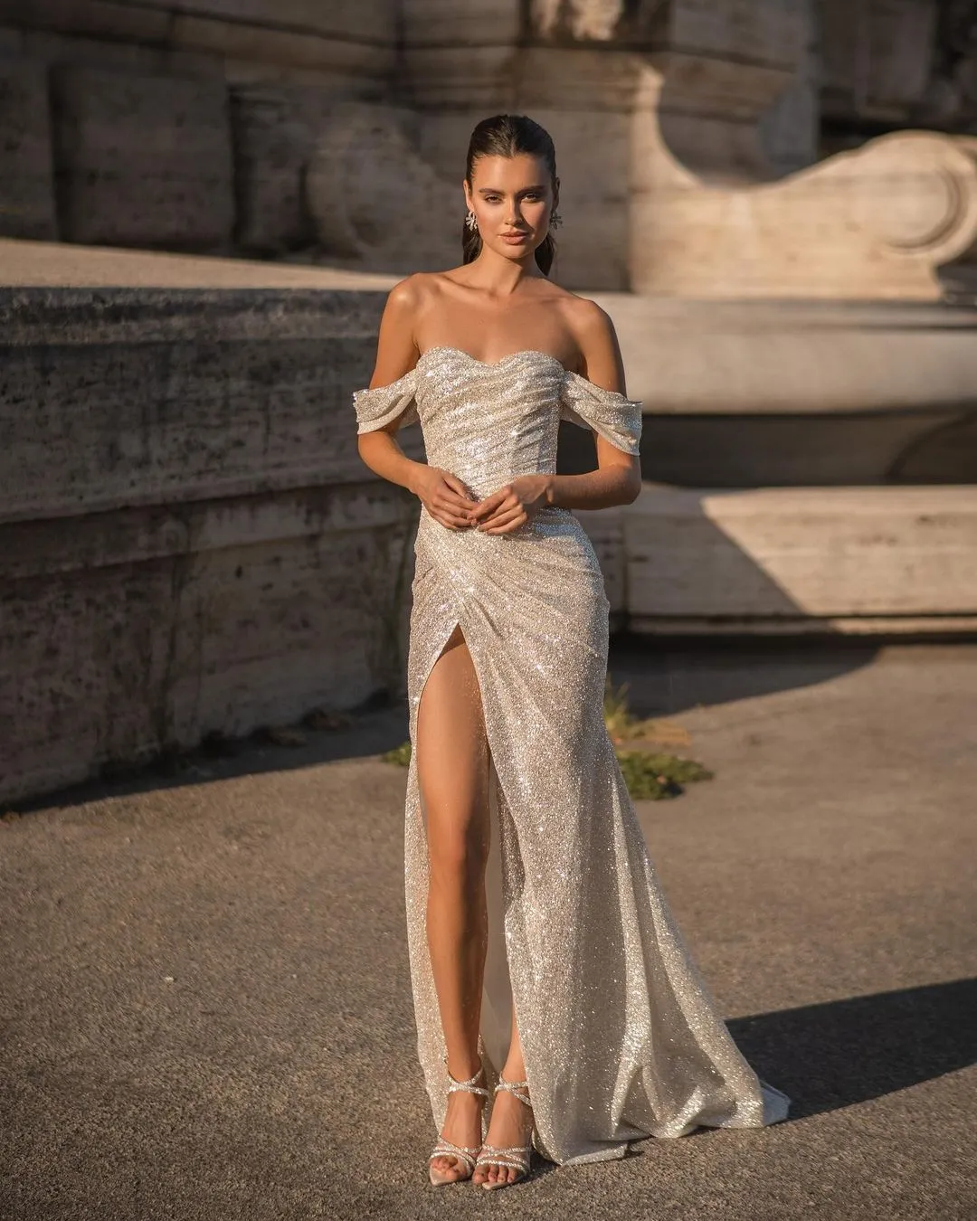 Berta bridal sparkly dress online