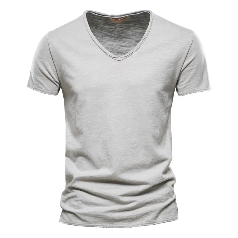 mens designer tshirts T shirt luxury Fashion T-Shirt Men Cotton Solid Color V-Neck Sexy Design Solid Color Tees Short Sleeve Quality Brand Male Summer TShirt 5XL