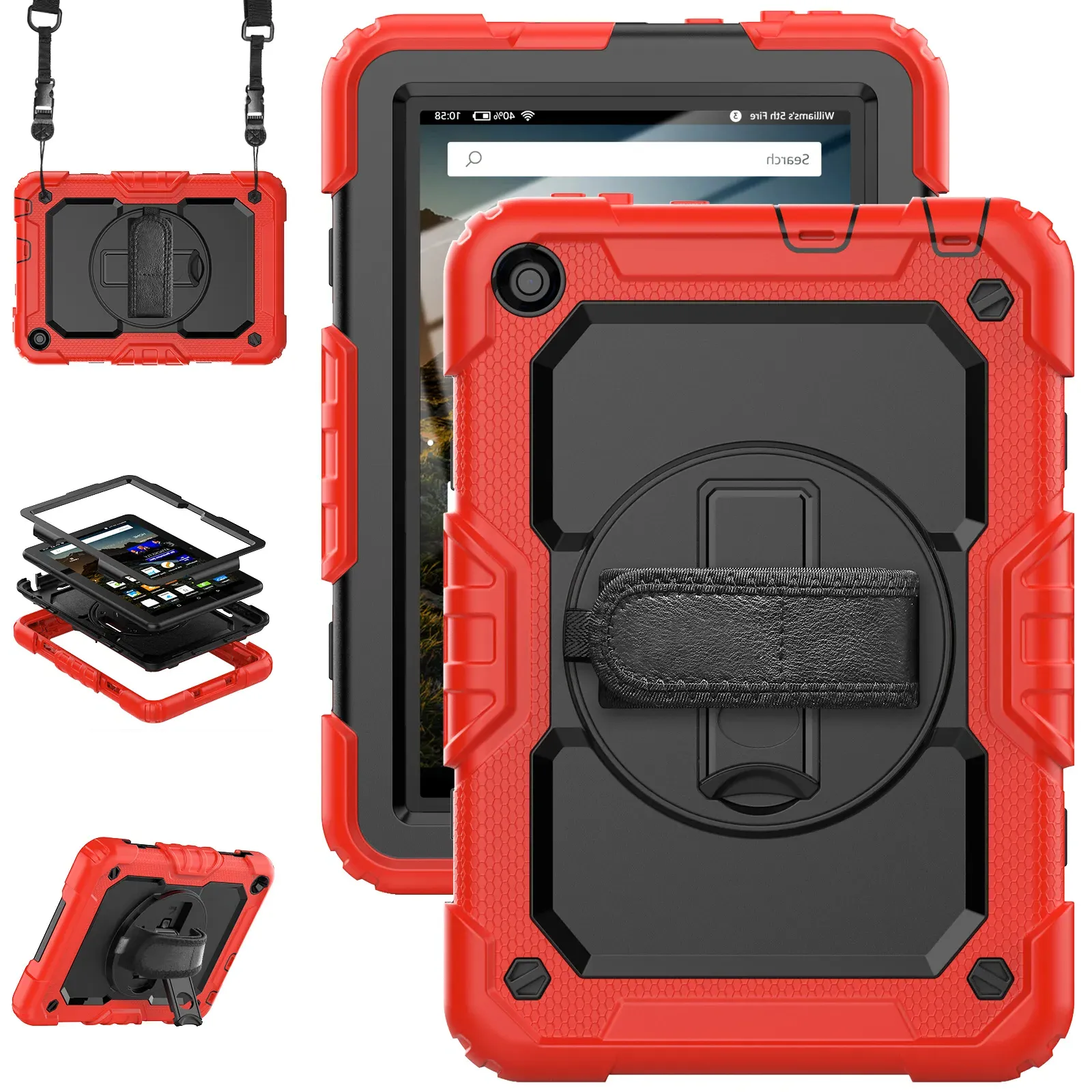 Tiger Pair Black Racing Headrest Covers Car Van Bus Head Rest Covers