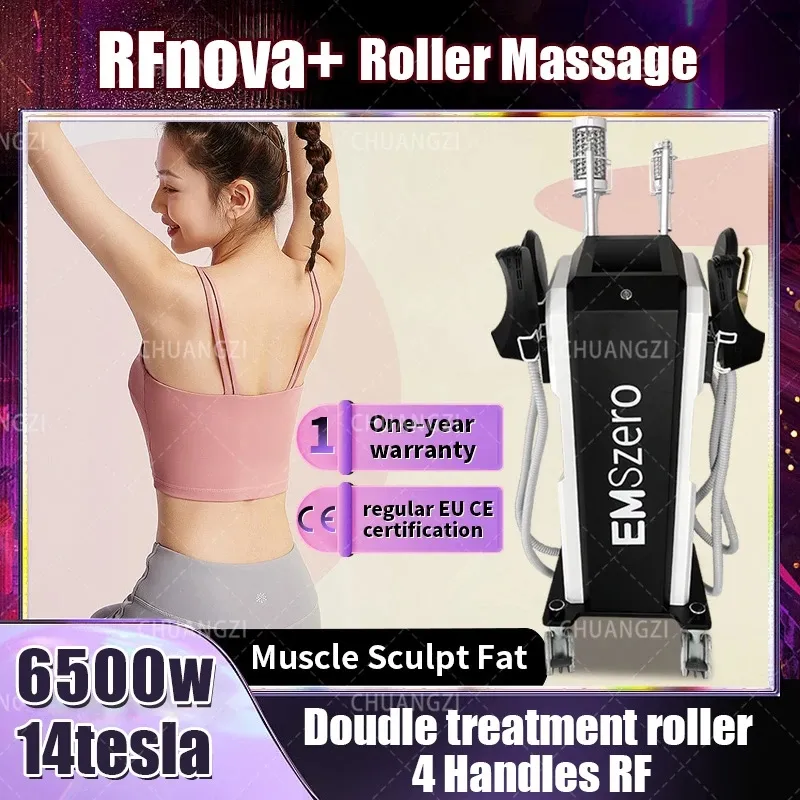 Nouveau EMSZERO 2 en 1 Rouleau Massage Perdre Du Poids Thérapie Corps Minceur Machine avec 40K Compression Micro Vibration Vide