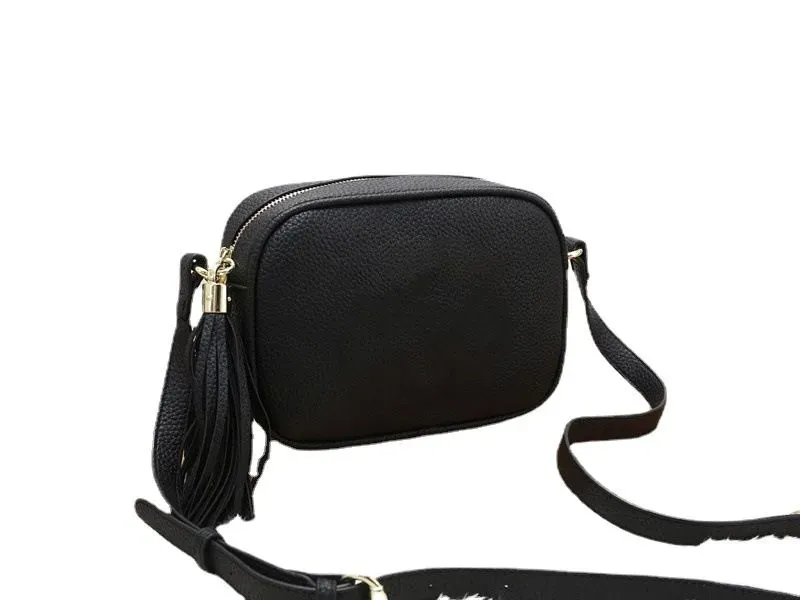 أكياس الكتف العلوية حقيبة أزياء للنساء الشهيرة تاسيل سوهو أكياس السيدات شرابة Litchi Profile Women Messenger Bag 011