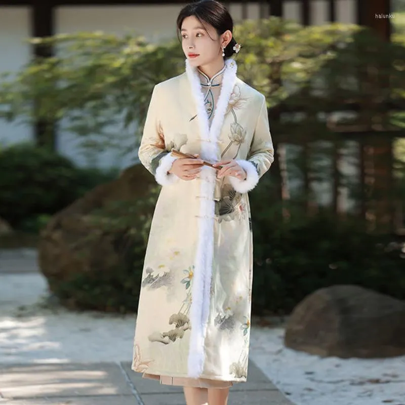Chinese style long coat clearance