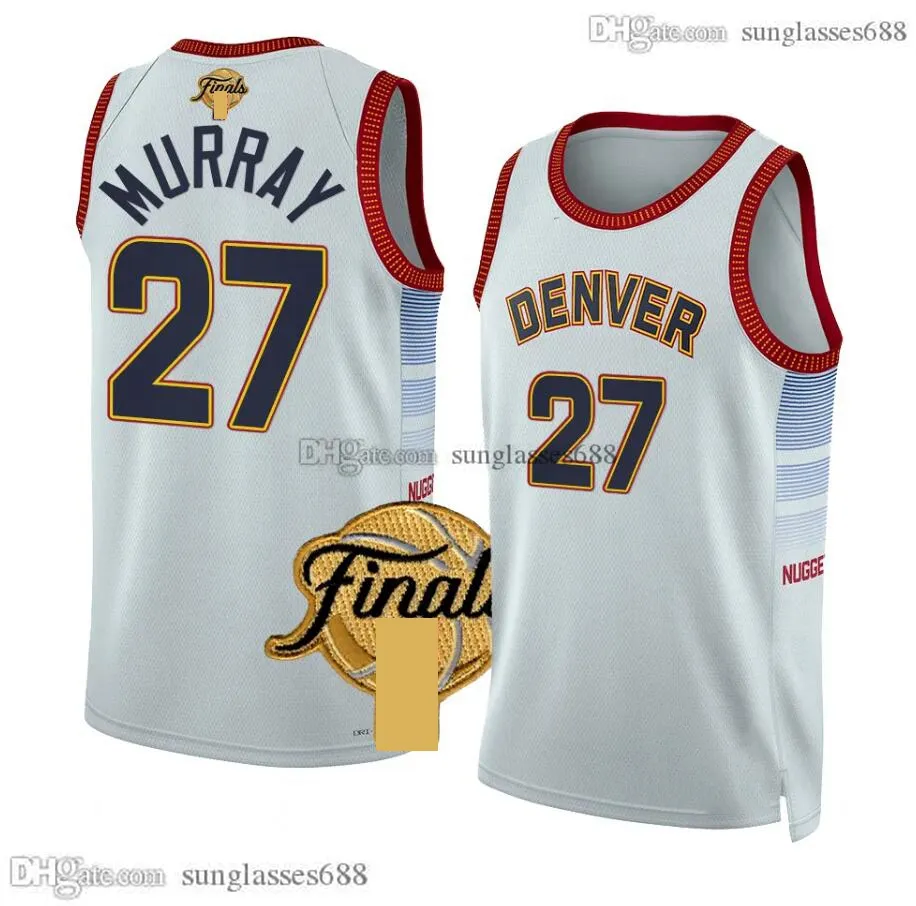 Nuggets white gold jersey hotsell