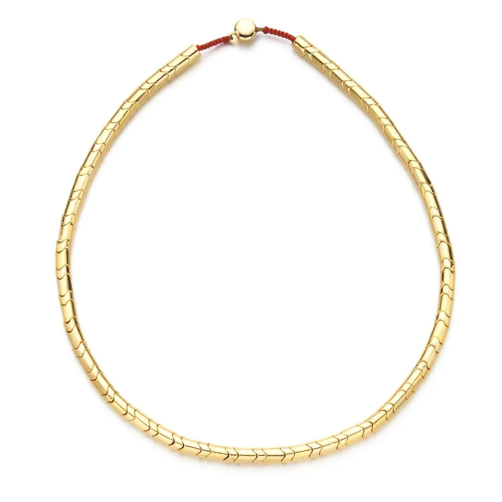 Necklaces New Luxury Retro Brand Party Jewelry Necklace Heavy Chain Rope Wedding Jewelry Gold Color Choker Collar Big Beads DIY Gift