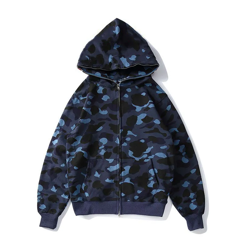 Men s Designer Hooded Zippered Jacket Bapes Hoodie Camouflage Print Shark Hoodie Bathing Ape Y2k American Street Fashion Hot Selling Hoodie Bapesta 8