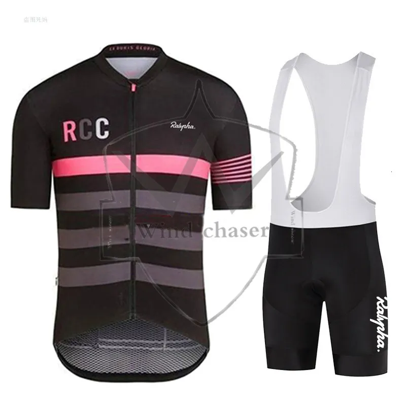 Cykeltröja sätter RCC Men Mountain Bike Road Bike Jersey randig andningsbar snabbtorkande kort ärm Cycling Jersey Mountain Bike Jersey Raphaful 230523