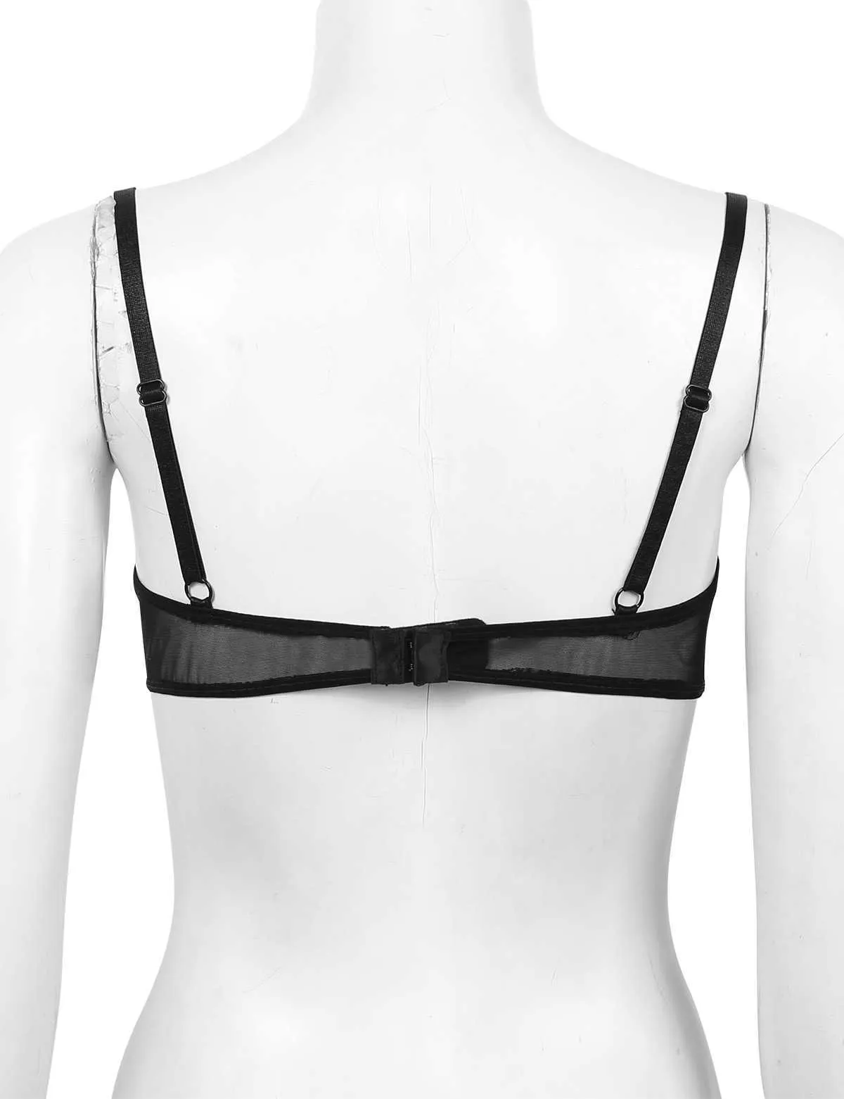 Bras Women Sexy Hollow Out Bra Soft Sheer Lace Adjustable Straps