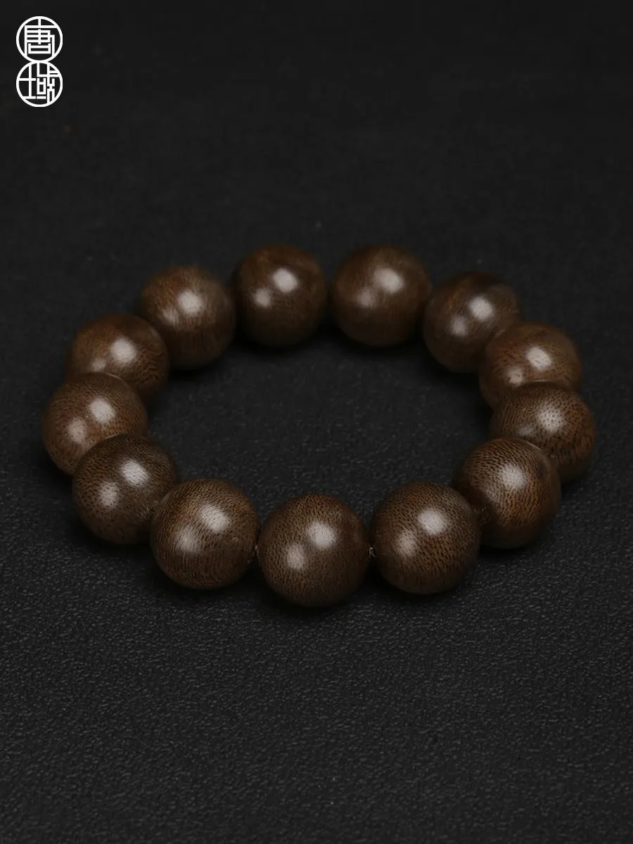 1pc Natural Agarwood 108 Beads Buddhist Prayer Mala Bracelet For Women Men,  8mm | SHEIN USA