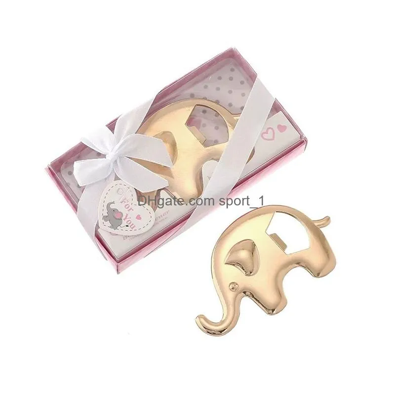 Party Favor Elephant Beer Bottle Opener Baby Fl Moon Guest Gift Metal Corkscrew Souvenir Drop Delivery Home Garden Festive Supplies E Dh1T7