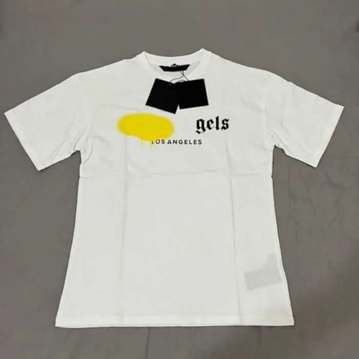 2023 Menswomen'sT Shirts Tシャツパームパームパームパームズ市デザイナーアルファベット限定インクジェットグラフィティレター印刷男性用ヨット短袖Btr