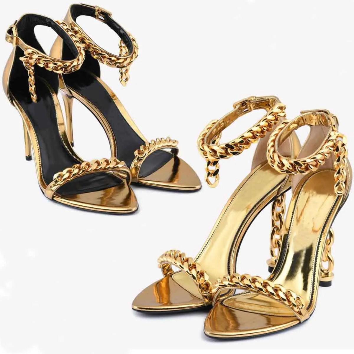 Windsor Show off Chain Block Heels | CoolSprings Galleria