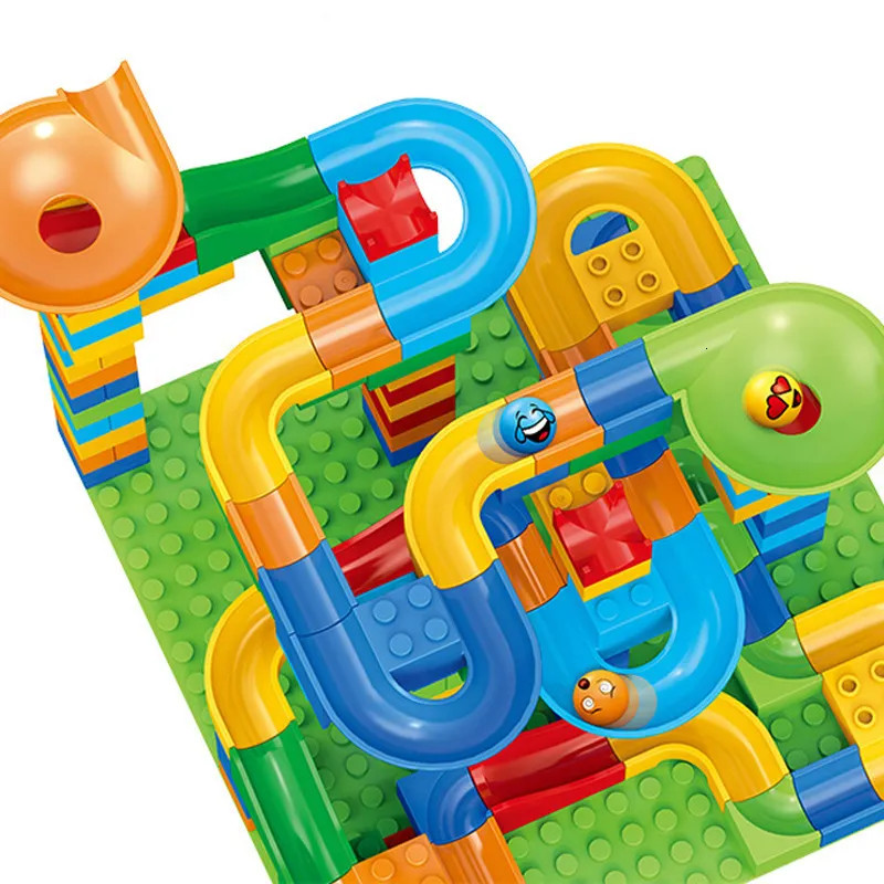 Race run maze balls track building blocks new arrivals