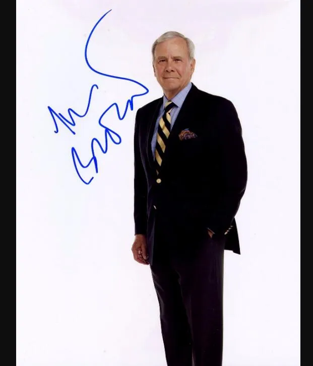 Bill Brokaw autografado assinado assinado Memorabilia Photo Photo