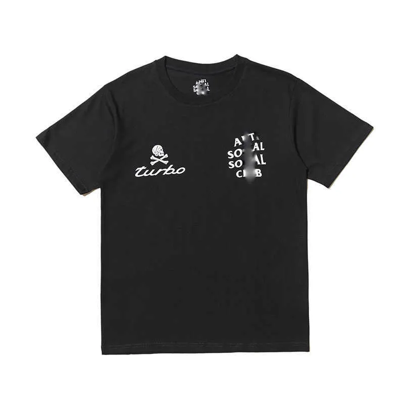 High Quality Designer shirt with t shirt for Men Anti Socials Club Cross Letter Print Loose Fit Short Sleeve Tee for Casual Couples A S C Size