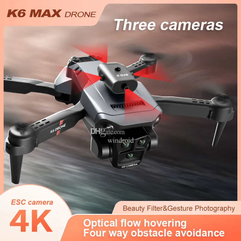 Brushless Drone with Camera for Adults 4K 1080P GPS Drone Follow Me RC  Quadcopter Helicopter L600 Pro Max Dual Cameras with Storage Bag Gray 1080P  Dual Camera & 2 Battery 