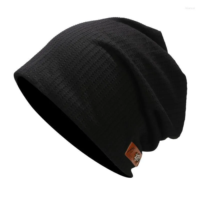 Boinas 2023 cor de algodão de cor de malha de malha de inverno Skullies Cap Beanie para homens e mulheres 21