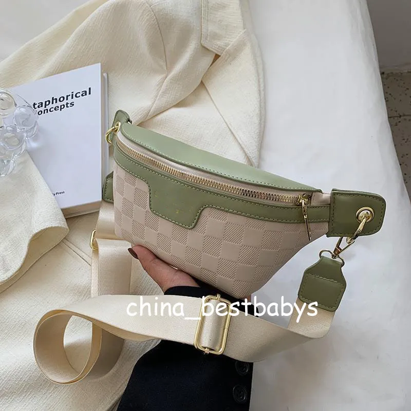 White designer fanny pack top