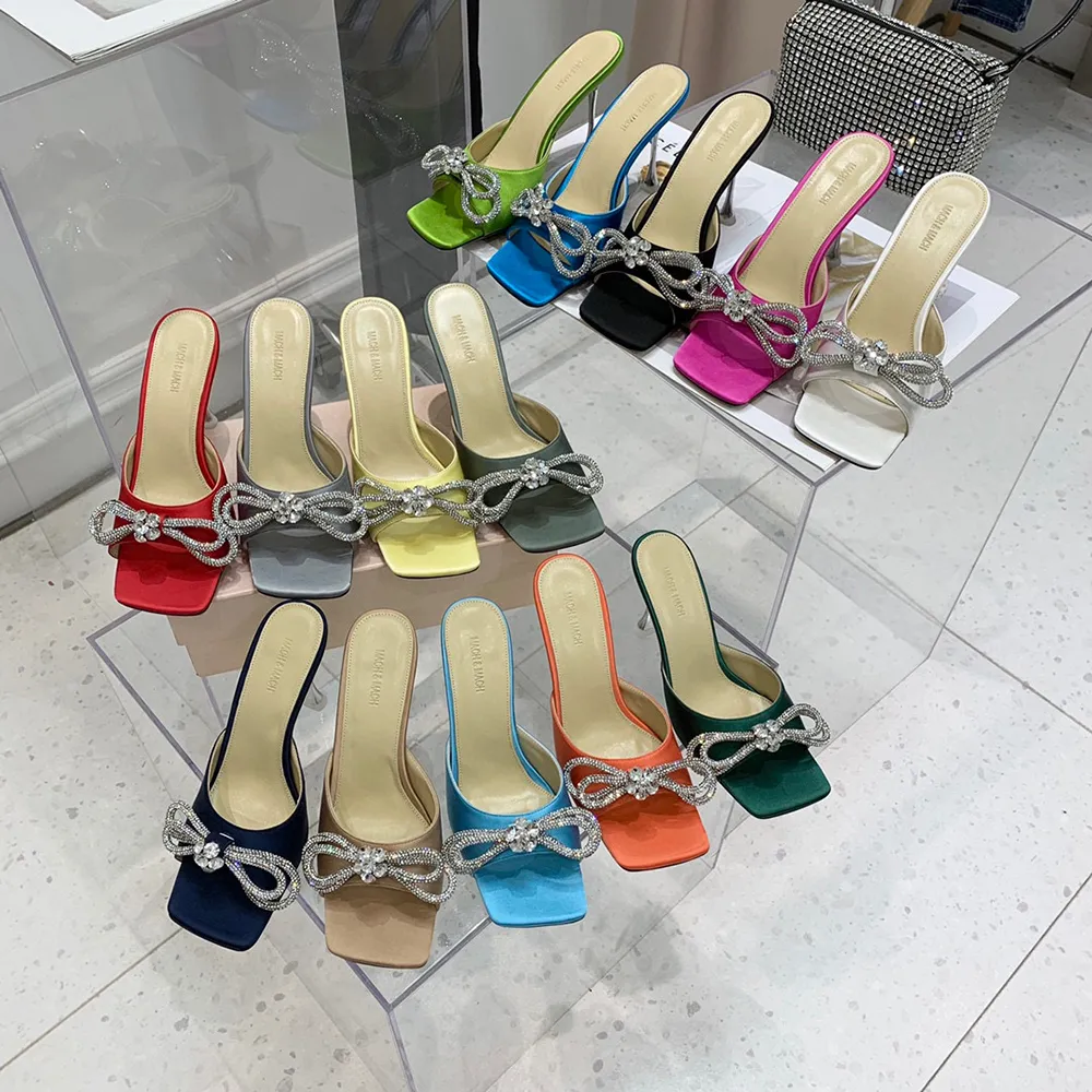 Ladies mule store slippers with heel