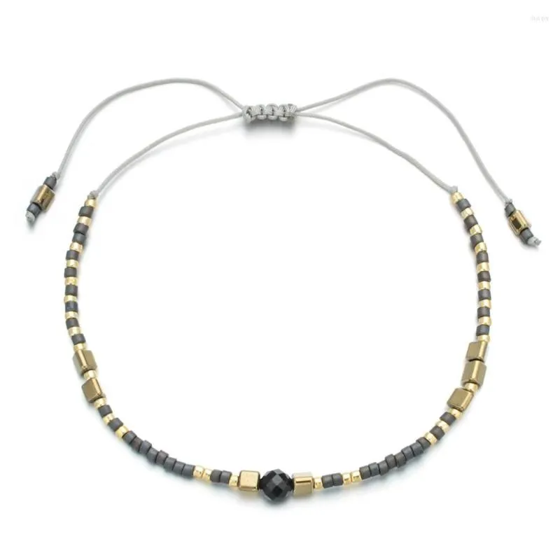 Charmarmband shinus enkel pärlstav armband vänskap miyuki frö pärla justerbar för kvinnor pulseras mujer 2023 smycken
