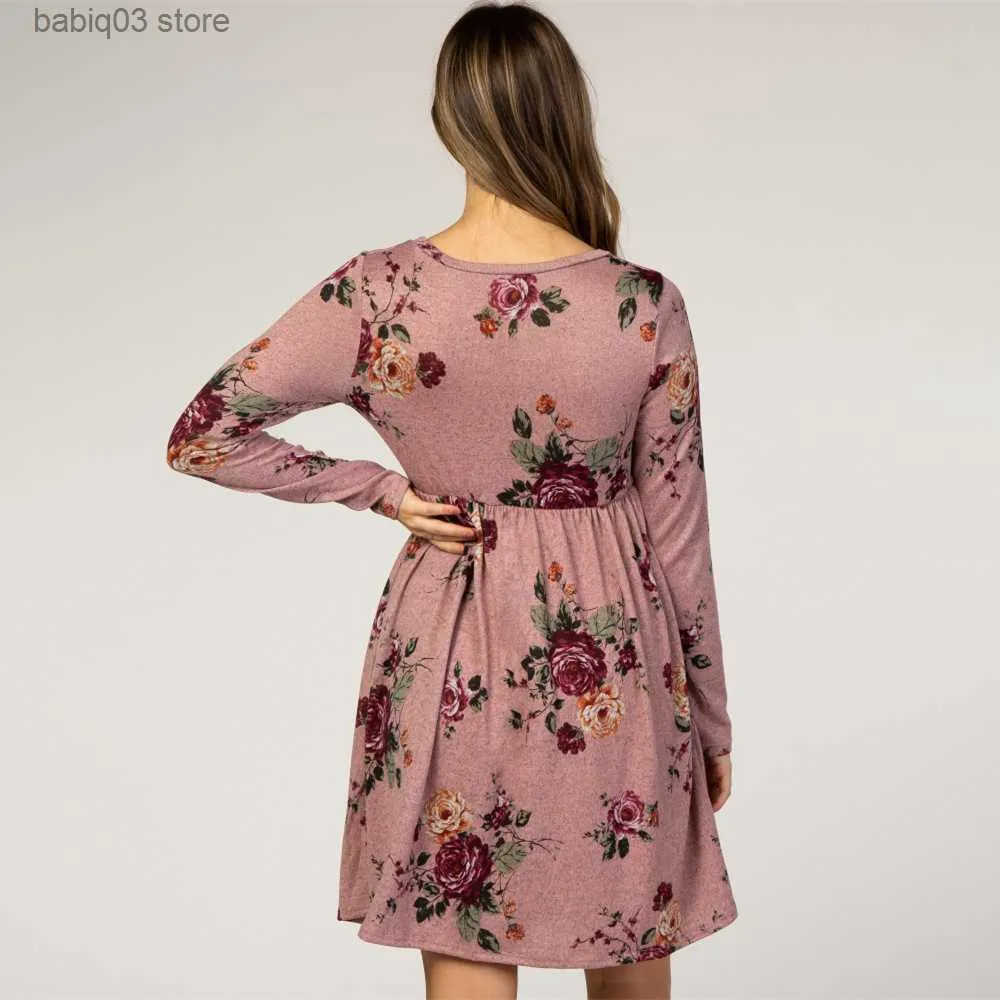 Vestidos De Maternidad Ropa De Embarazo Estampado Floral Madre