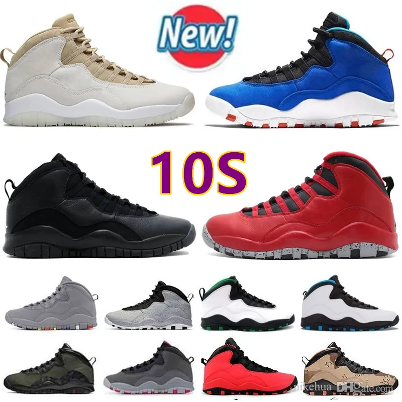 10 Basketball Shoes 10th Anniversary Steel Ovo Black Orlando Tinker Jumpman 10s Boots Bulls over Broadway Stealth Dark Shadow Maya Moore Light Smoke Men Sneakers