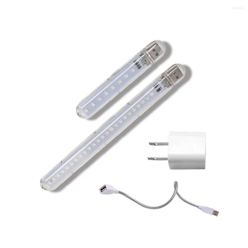 Veilleuses Pack de 2 USB Lampe LED Lumière Portable Décoratif Livre Éclairage École