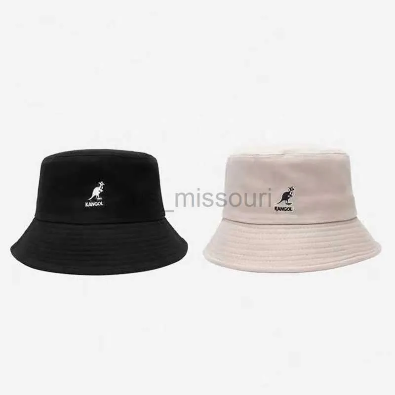 Szerokie grzbiet kapelusze mężczyźni kobiety kangur kaseta haft haft haftowy moda moda basen płaskie czapki na zewnątrz czapki słoneczne hip-hopowe czapki rybne czapki J230520
