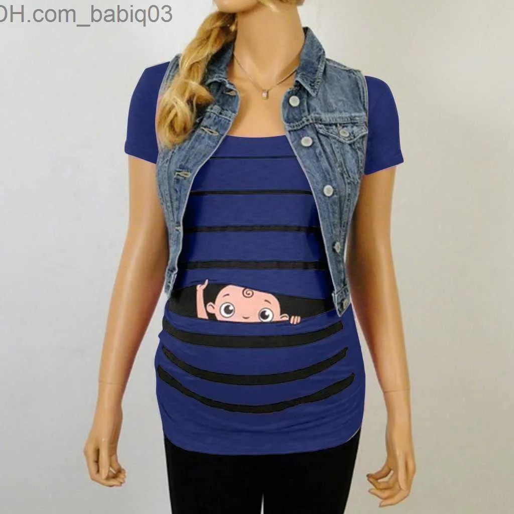 Camisas para embarazadas con dibujos de bebes best sale