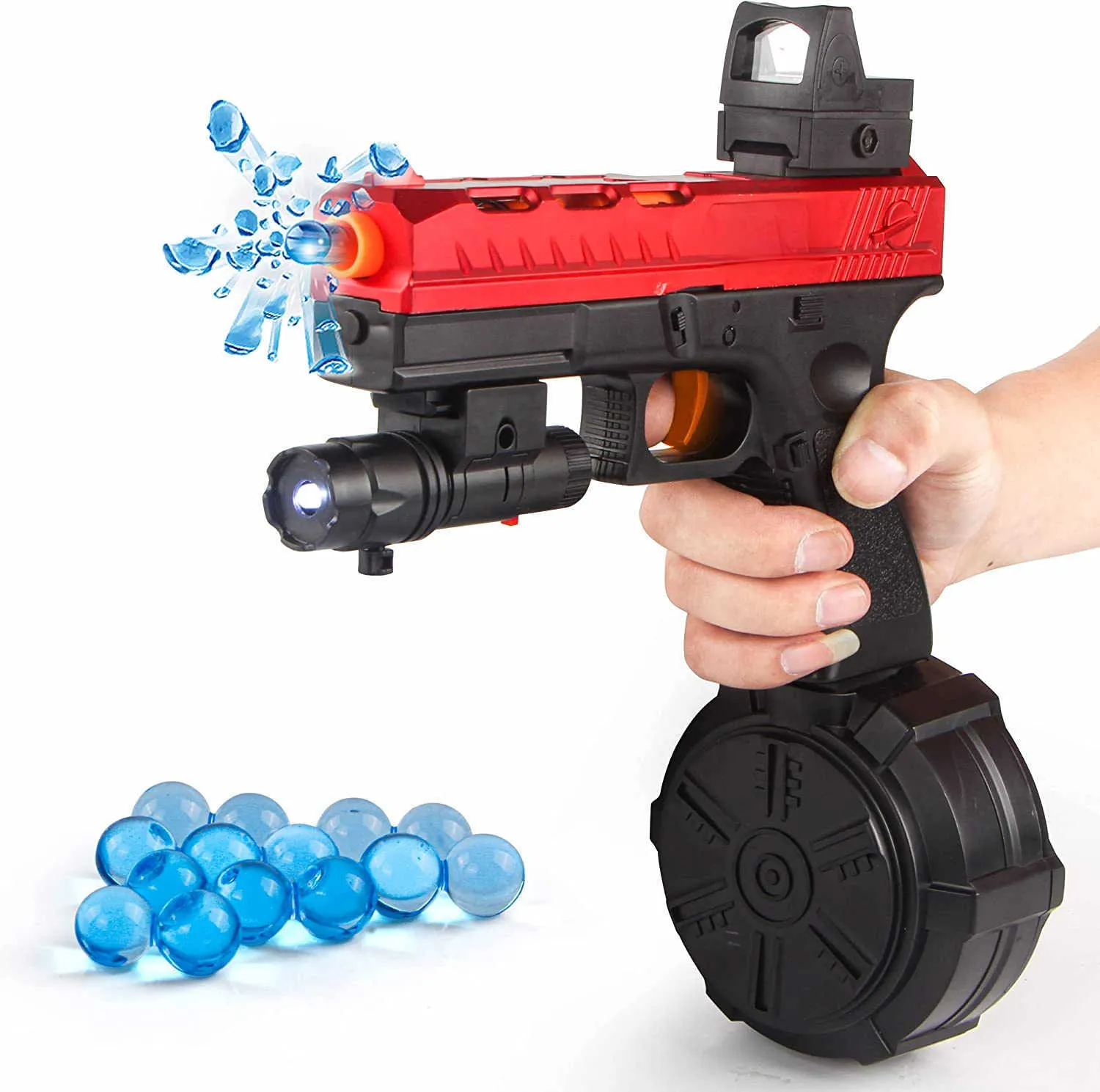 Sand Play Water Fun 2 em 1 Glock Gel Blaster Electric Beads Toy Gun Splatter Ball Airsoft Pistola Outdoor Game Pistol Para Adultos Crianças Z0523