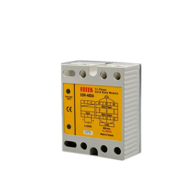 Taiwan Yangming FOTEK ESR-Serie dreiphasiges Hochleistungs-Halbleitermodul ESR-40DA dreiphasiges Halbleiterrelais-Relais SSR SCR