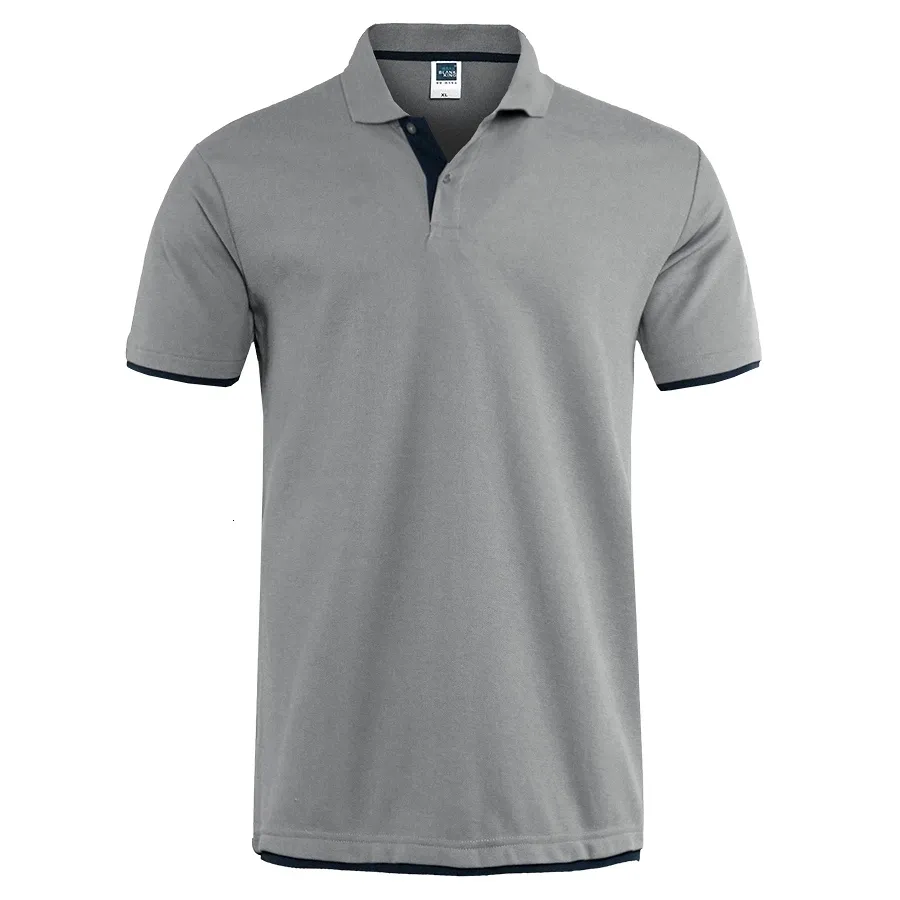 Polos pour hommes Polos Polo Summer à manches courtes T-shirt Coton Brand Homme Vêtements Hombre Tees Tops Poloshirt pour hommes 230522