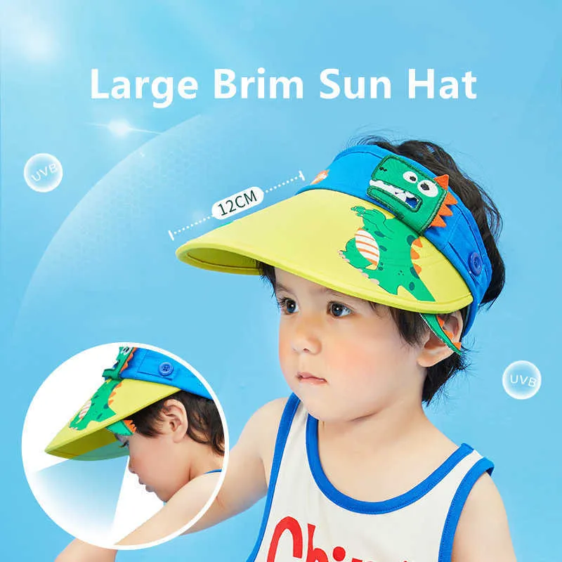 Шляпы кепков Детский спорт Спортивный солнечный ультрафиолетовый защитный защитник легкий и регулируемый лето с рефлексивным краем во время беговой теннисной шляпы G220522