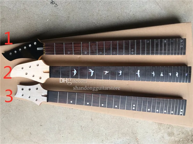 Maple Electric Guitar Finished Neck with Rosewood Fingerboard Guitar Wood Parts DIY Kits,Offer OEM/ODM