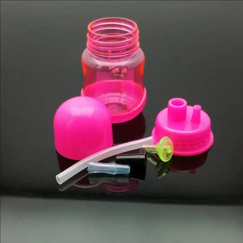 Tuyaux de fumée Hookah Bong Glass Rig Oil Water Bongs Bouilloire en plastique colorée pour bouteille de lait