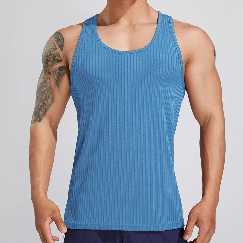 Tanques masculinos Tops Summer Men Men Pure Color Vest Gym Top Top Top Fitness Shirt Sleesess Exercício Sports Sports Gyms Sirt Gyms