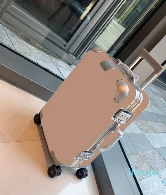 Koffer Gemeinsame Entwicklung Designer Modetasche Boardingbox großes Fassungsvermögen Reise Freizeit Urlaub Trolley-Koffer Aluminium-Magnesium-Legierung