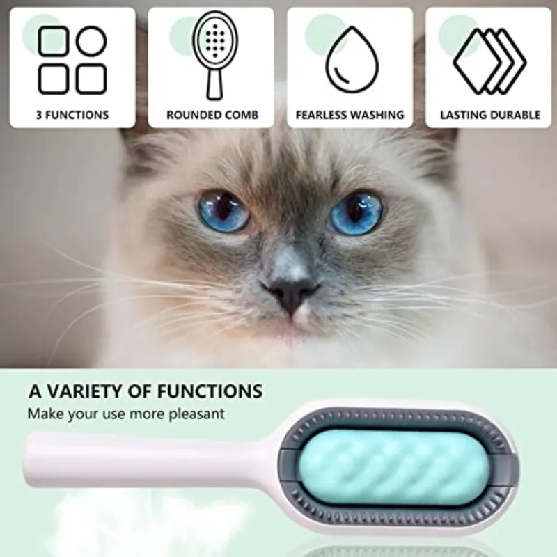 Pet Grooming Brush For Long Short Haired Cats Self Cleaning Slicker Brush With Loose Fur And Massage For Puppy Kitten And Dog Ulike Hair Removal From Enchantednight 4.01 DHgate.Com