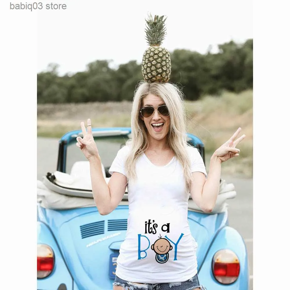 Blusas maternas con dibujos de bebes store